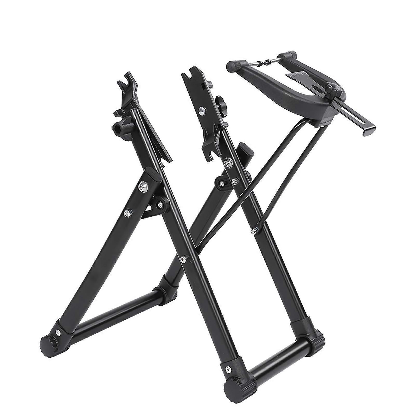 Bicycle Wheel Truing Stand Compact Design for Bike Maintenance Accessories Adjustable Compatible with Various Wheel Sizes