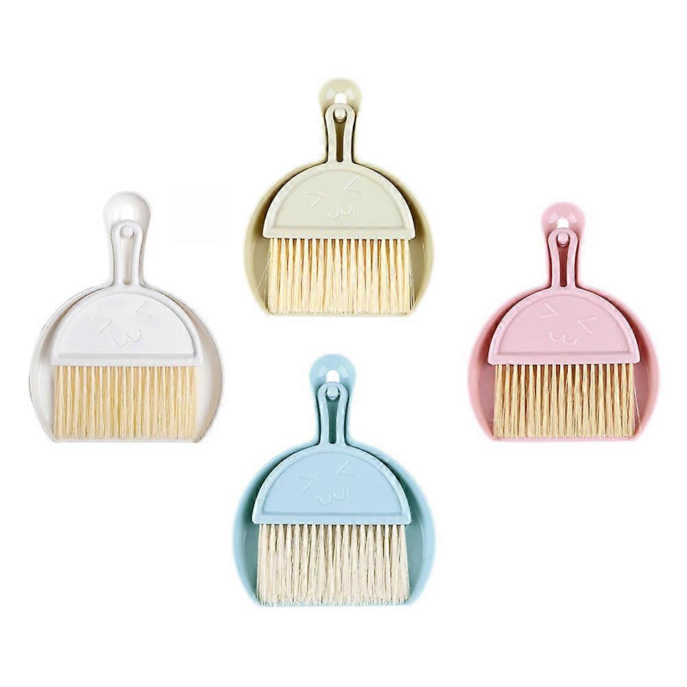 Dust Pan And Brush Set Mini Dustpan And Brush Multi Function Cleaning Accessory Home Use 4 Sets
