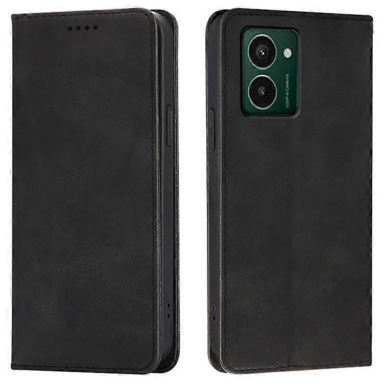 HMD Pulse Proケースウォレットカーフテクスチャレザー電話カバーに互換性があり、隠しマグネットクロージャー付き