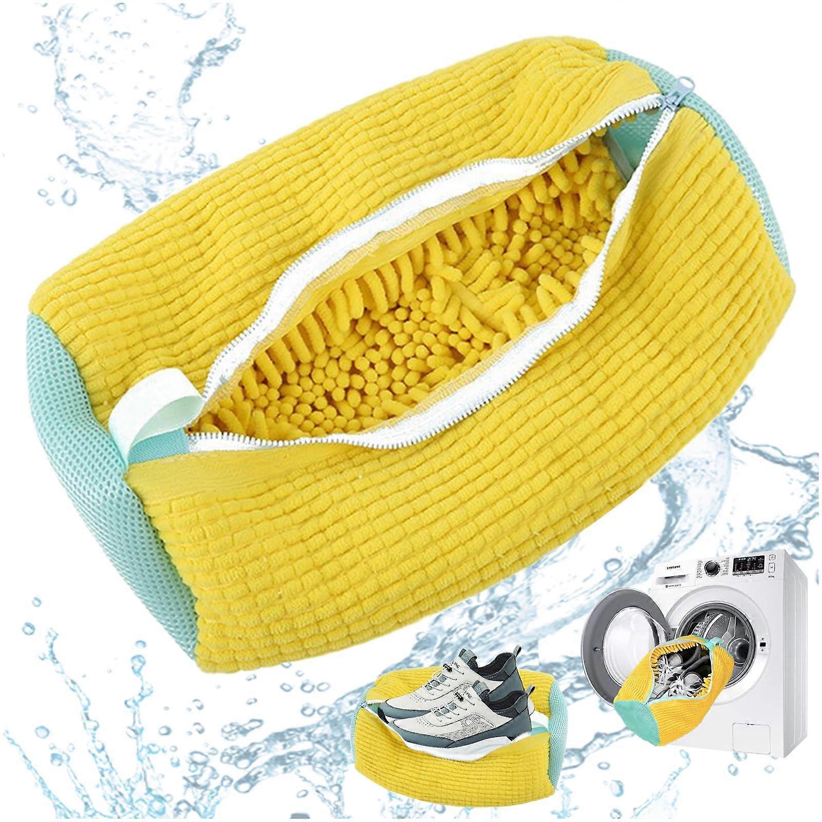 Shoe Bag Washing Machine - 360° Cleaning Fluff Laundry Bag for Sneakers, All Shoe Types, Reusable, Durable Material, Large Capacity