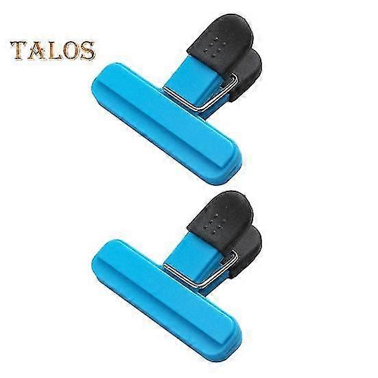 2Pcs Sealing Bag Clip Moistureproof Keep Freshing Easy to Use Useful Office Paper Files Clamp Snack Bag Seal Holder Household Supplies