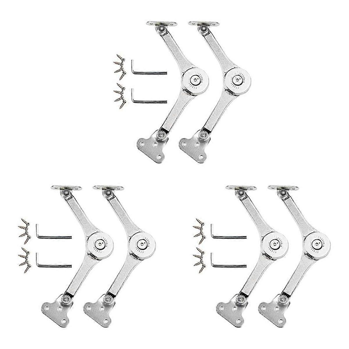Heavy Duty Hinge Lid Support Hinge for Cabinet Kitchen Wardrobe 2 PCS
