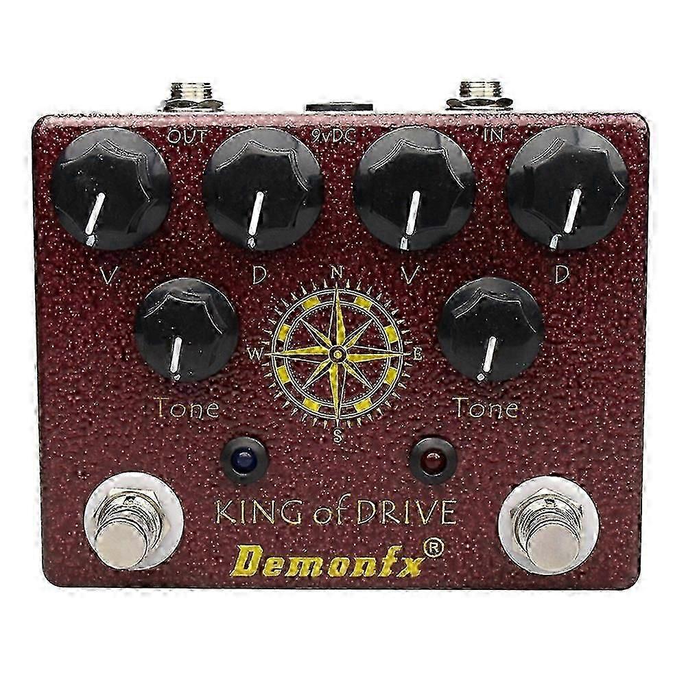 Demonfx King of Tone Overdrive Stomp Analog Based on Analog Man Effect King of Drive Guitar Effect P