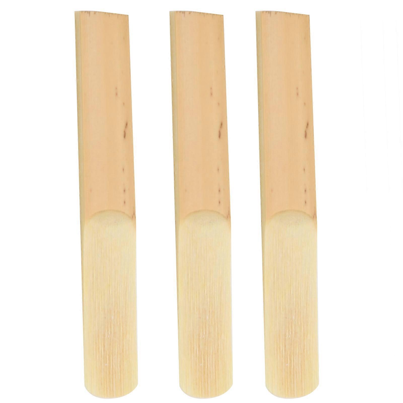 Pack of 10 clarinet reeds with plastic protection in bamboo for B-flat saxophone 2.5