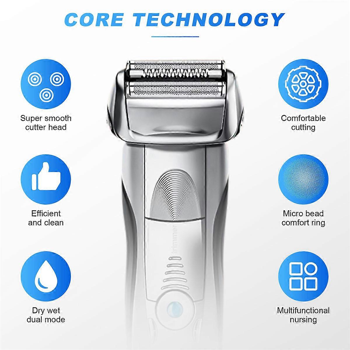 for Series 7 Shaver 70B Replacement Shaver Heads Silver