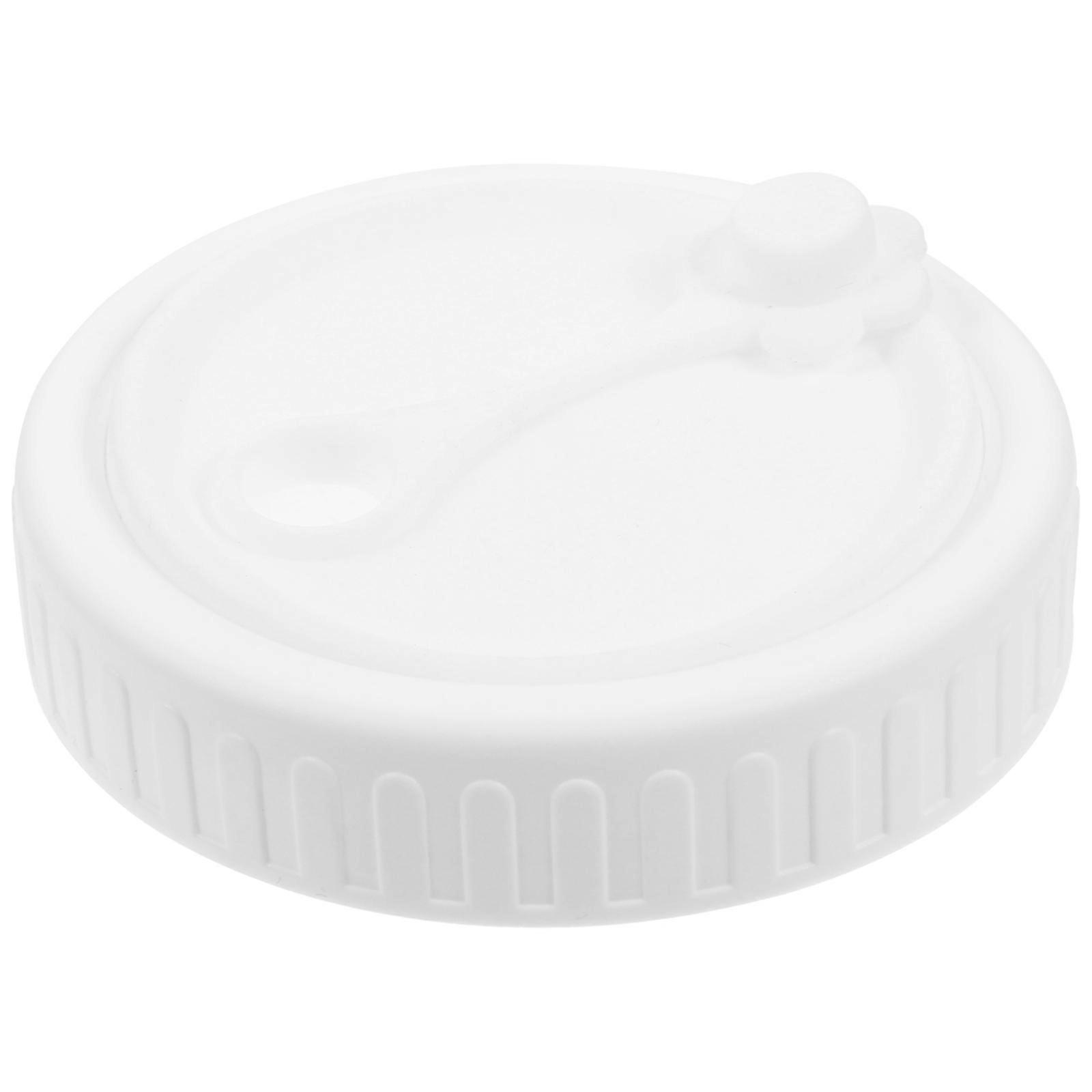 Mason Jar Top Silicone Wide Mouth Replacement Drink Lid For Breakfast Cup Simple and Modern Design 1Pack