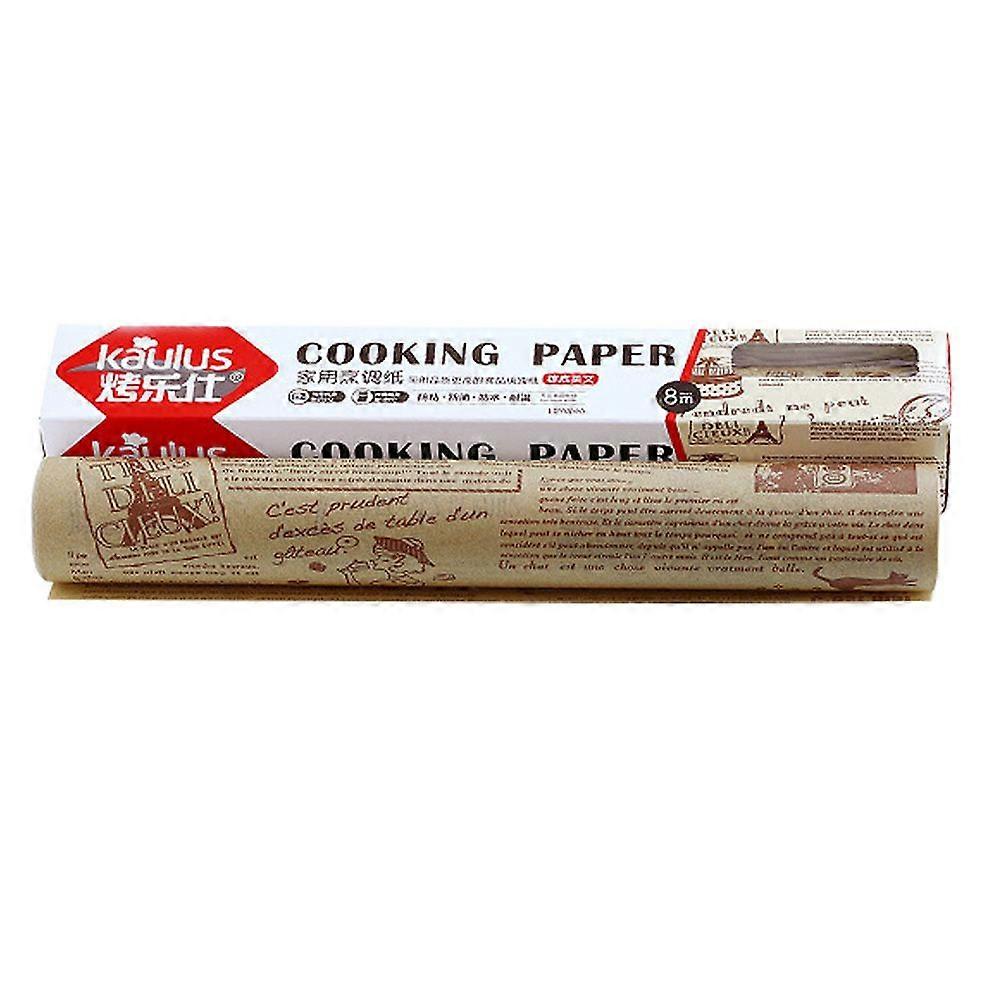 1 Roll Baking Paper Pads Air Fryer Papers Oil Poof Baking Mats Parchment Papers for Kitchen