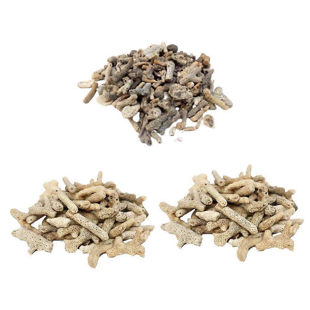 Filter Sand Durable Coral Sand Filter For Fish Tanks Light Brown 3Pcs