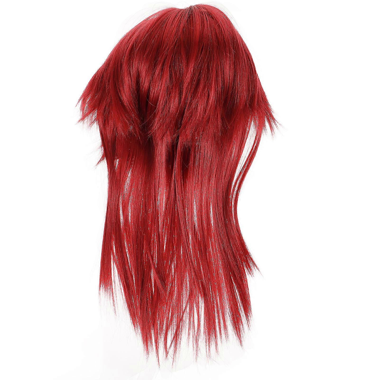 Rollespil Cosplay Parykker Lang Paryk Til Mænd Performere Sceneoptræden Rosa Farve 1stk