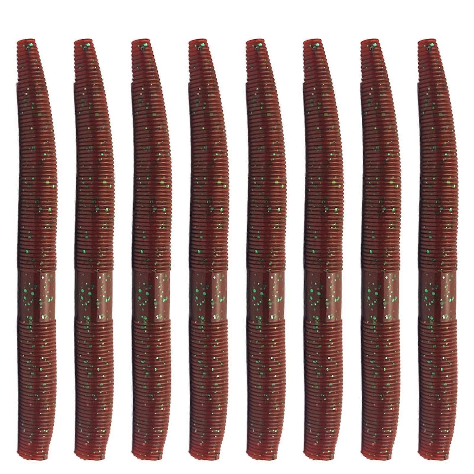 Simulated Swimming Bait, Soft Worm Bait, 8 Pieces Soft Fishing Lures, Reusable