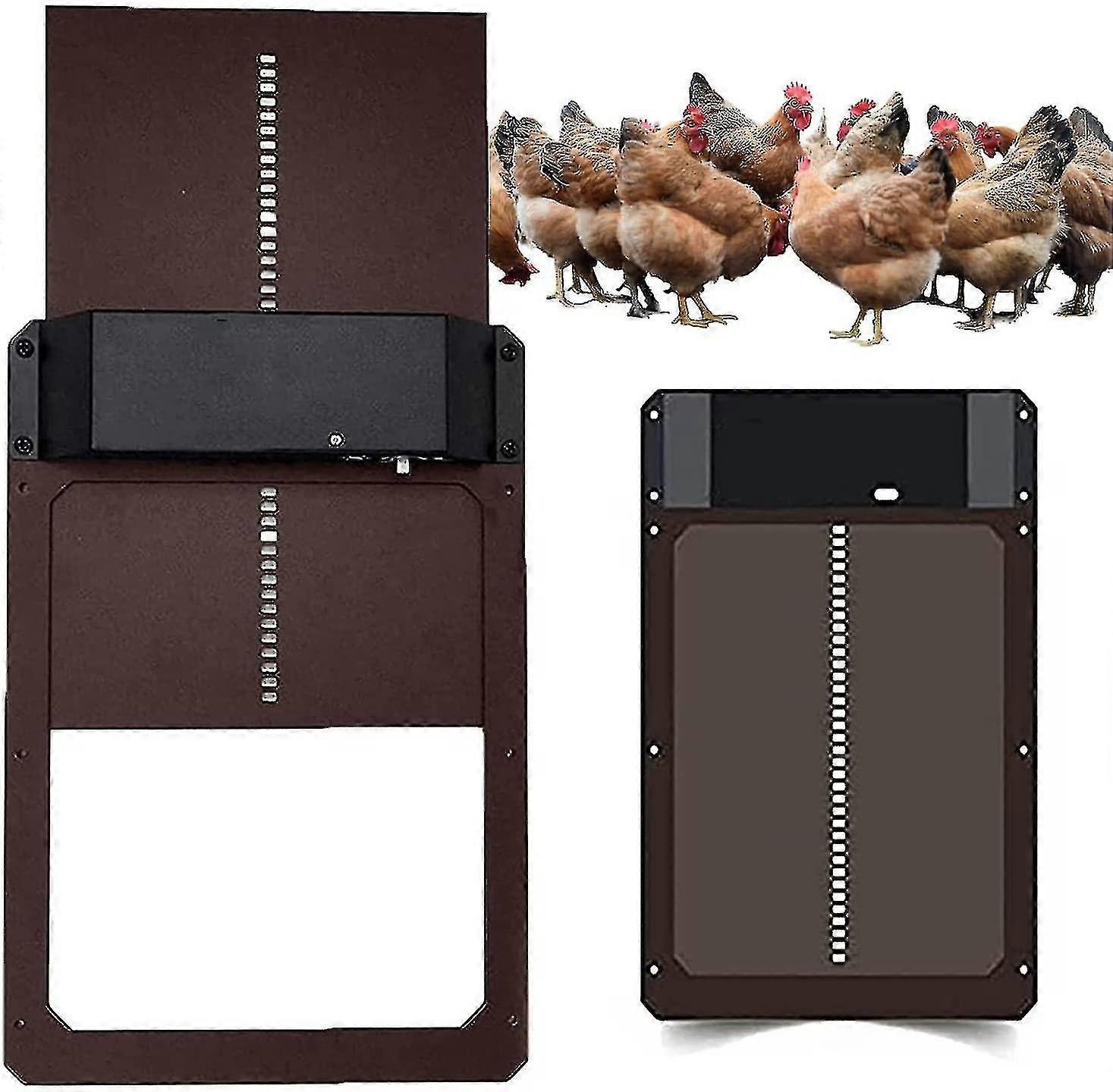 Automatic Chicken Coop Door with Light Sensor, Waterproof and Battery Operated