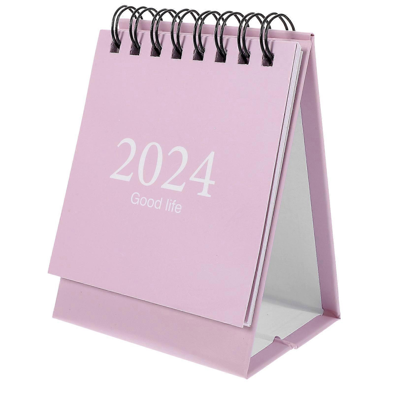 Calendar Small Mini Calendar 2024 School Use 10.5X7.5X6CM Planning 1Pack