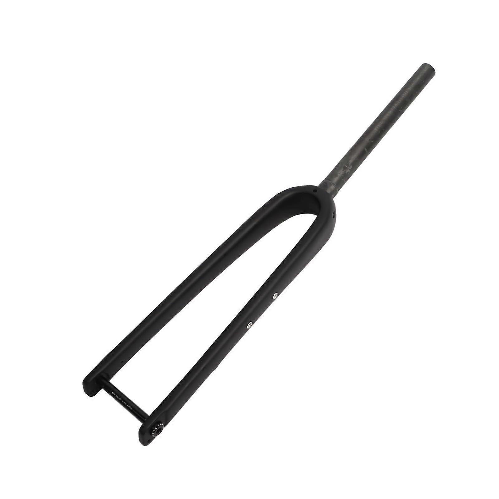 Road Bike Fork, Matt Black Carbon Fiber, 12mm Through-Axle, High Strength, Stable, Smooth Riding for Mountain & Cyclocross Bikes