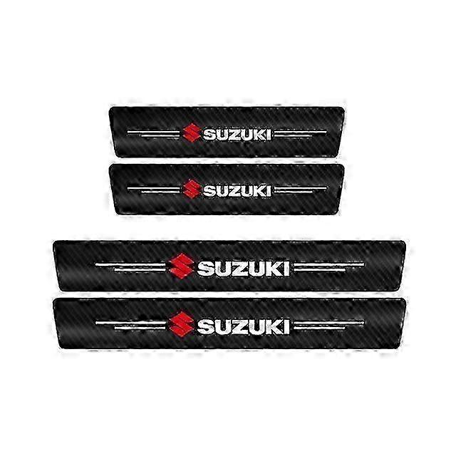 Exquisite Motor Vehicle Parts Car Door Threshold Stickers Accessory Carbon Fiber Strip Trunk Rear Bumper Guard Scratch Protector Fit For Suzuki Swift
