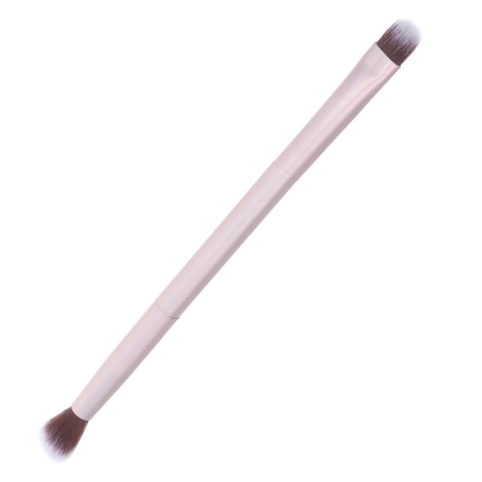 Makeup Brushes Eye Double Ended Eyebrow Eyeshadow Brush Cosmetic Tool Professional Use Matted Gold 1Pcs