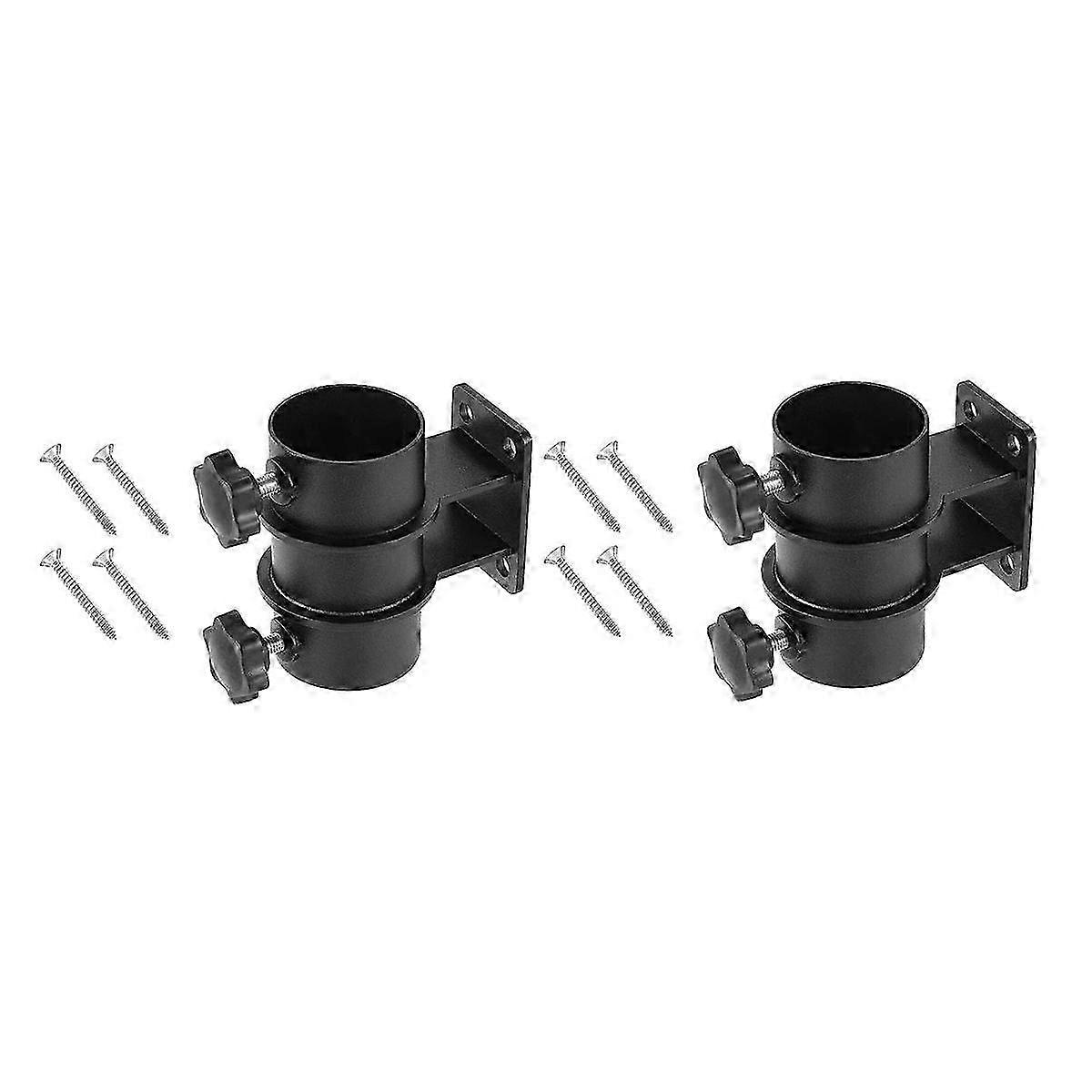 Heavy Duty Patio Umbrella Holder with Base and Clamp for Railing or Deck