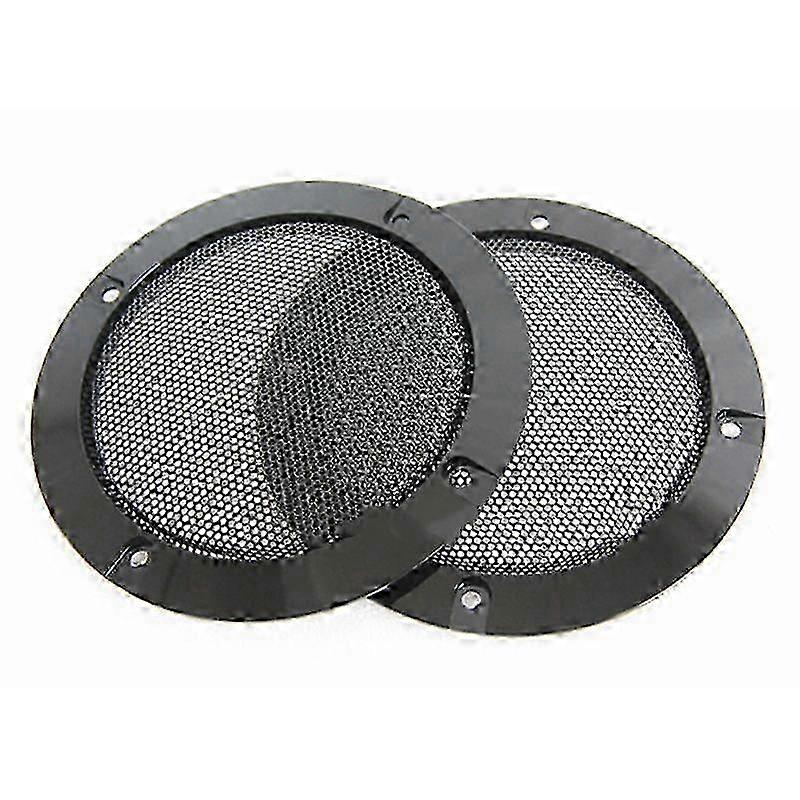 2Pcs 4 Inch Speaker Speaker Grille Speaker Replaceable Round Speaker Protection Grille--