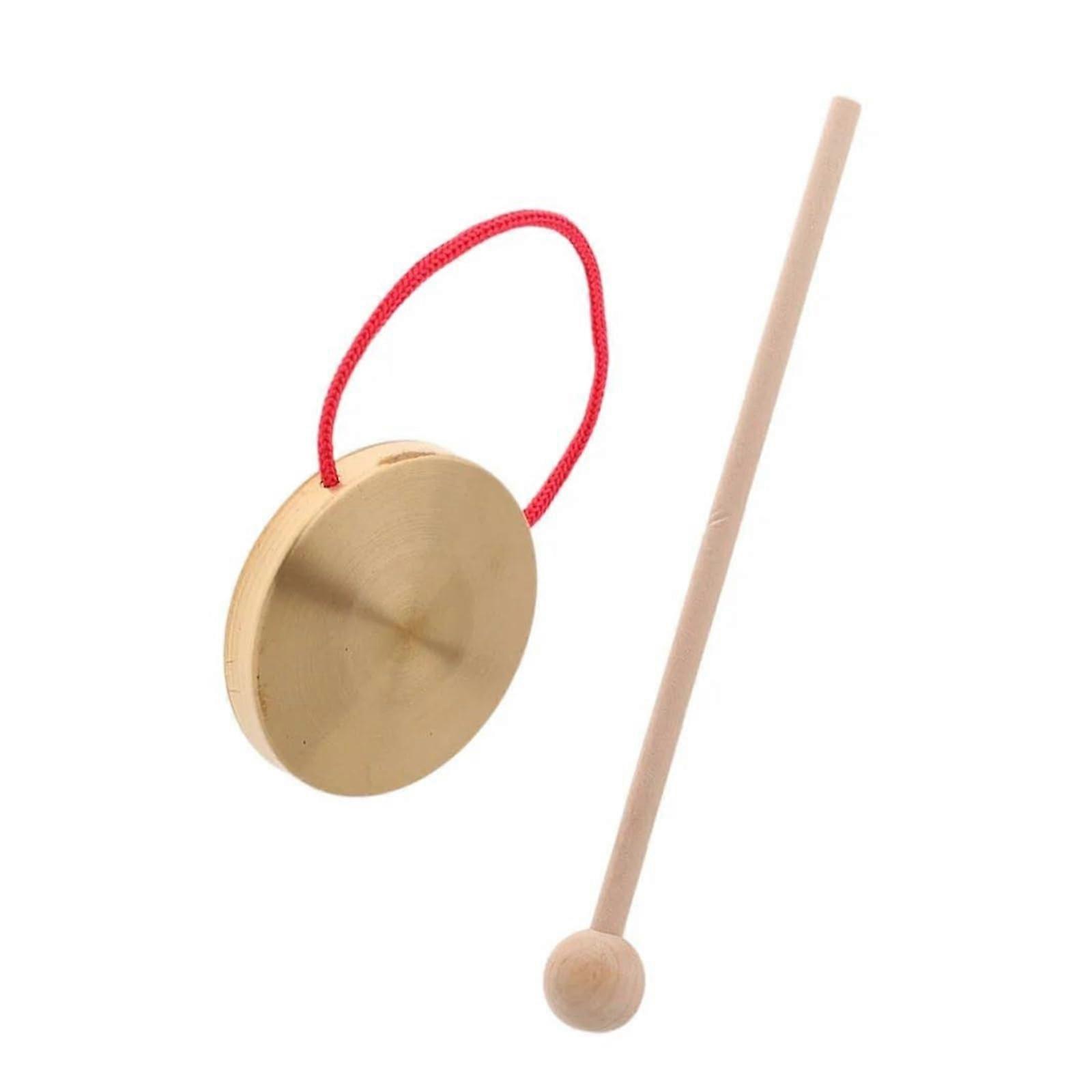 Mini-Gongs for Decoration - Replicas of Musical Instruments, Small Size, Metal Material, Ideal for Home or Studio Decor