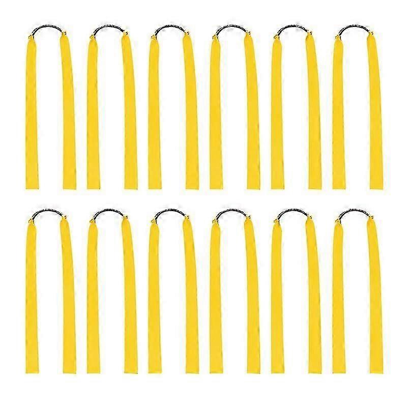 12Pcs Rubber Bands for Catapult Widened Flat Catapult Bands Elastics for Hunting