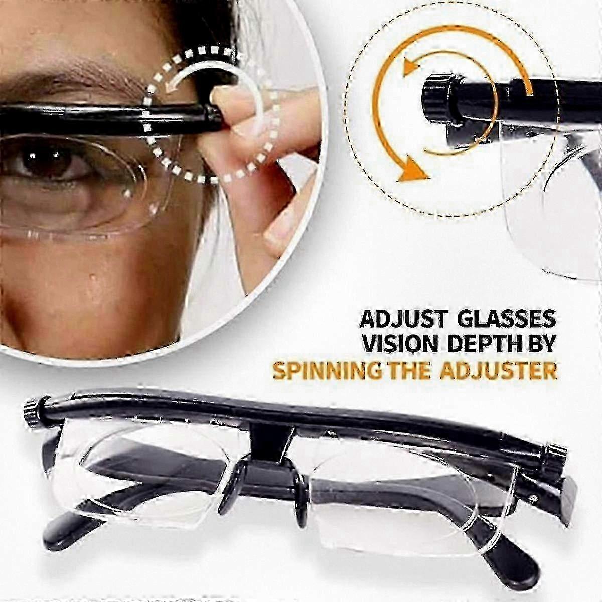 2025 Adjustable Focus Eyeglasses for Near and Far Sight, Reading Glasses for Women and Men with Focal Adjustment