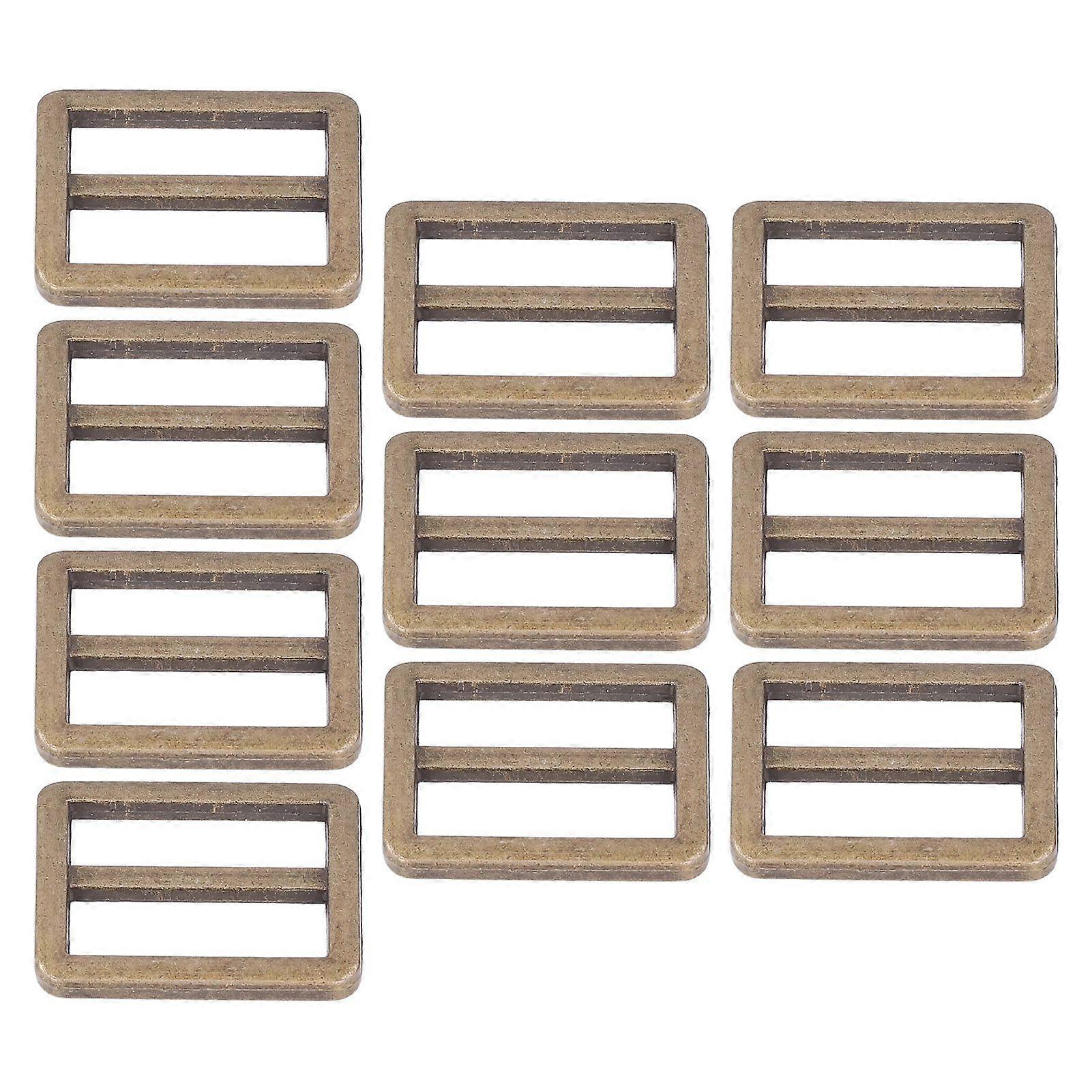 2025 Latest Model 10Pcs Metal Slide Buckle Zinc Alloy Glossy Durable Wear