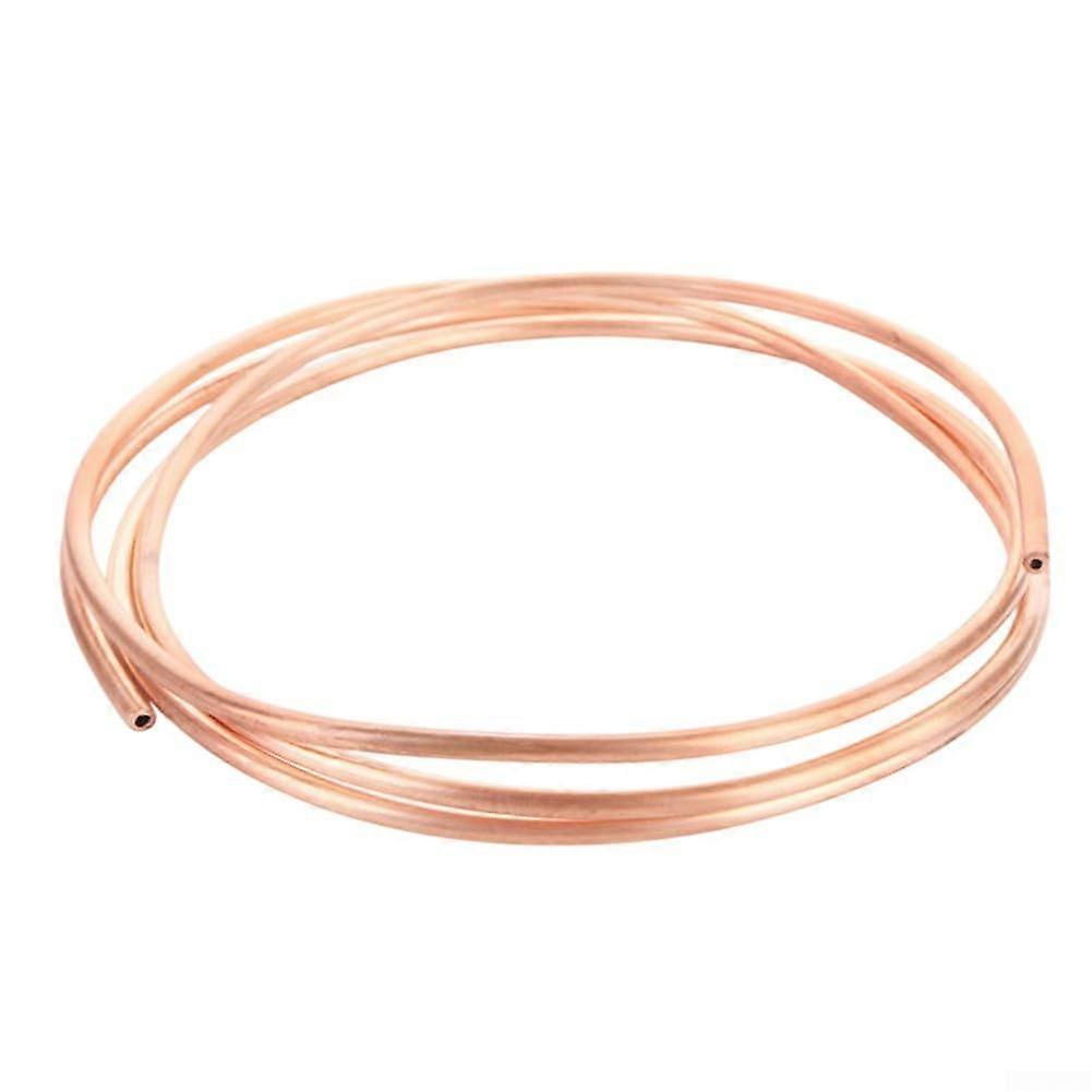 Flexible 2m Red Copper Pipe for HVAC Applications for Air Conditioning and Heating Systems (4x3mm(6x4mm(OD x ID)) 6x4mm(OD*ID)