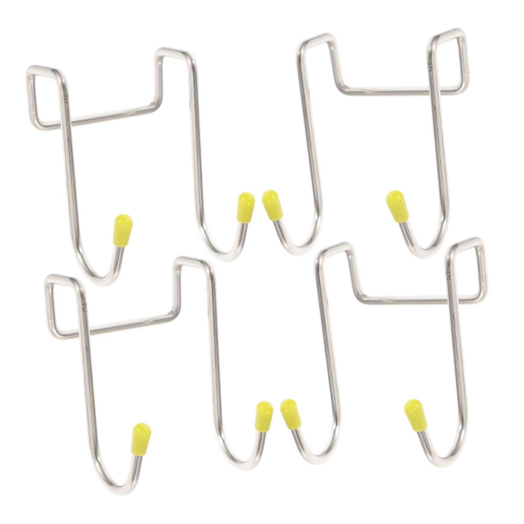 S-Shaped Hooks 12 Pack for Wall Mounting, Stainless Steel Clothes Hooks for Doors, Rust-Free Hanging Storage Solution