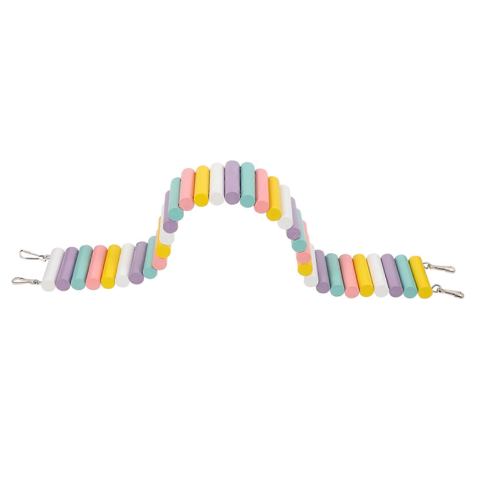 Hamster Climbing Ladder Wooden Toy Flexible Bridge for Small Animals Durable Safe Exploration Accessory for Dwarf Hamsters