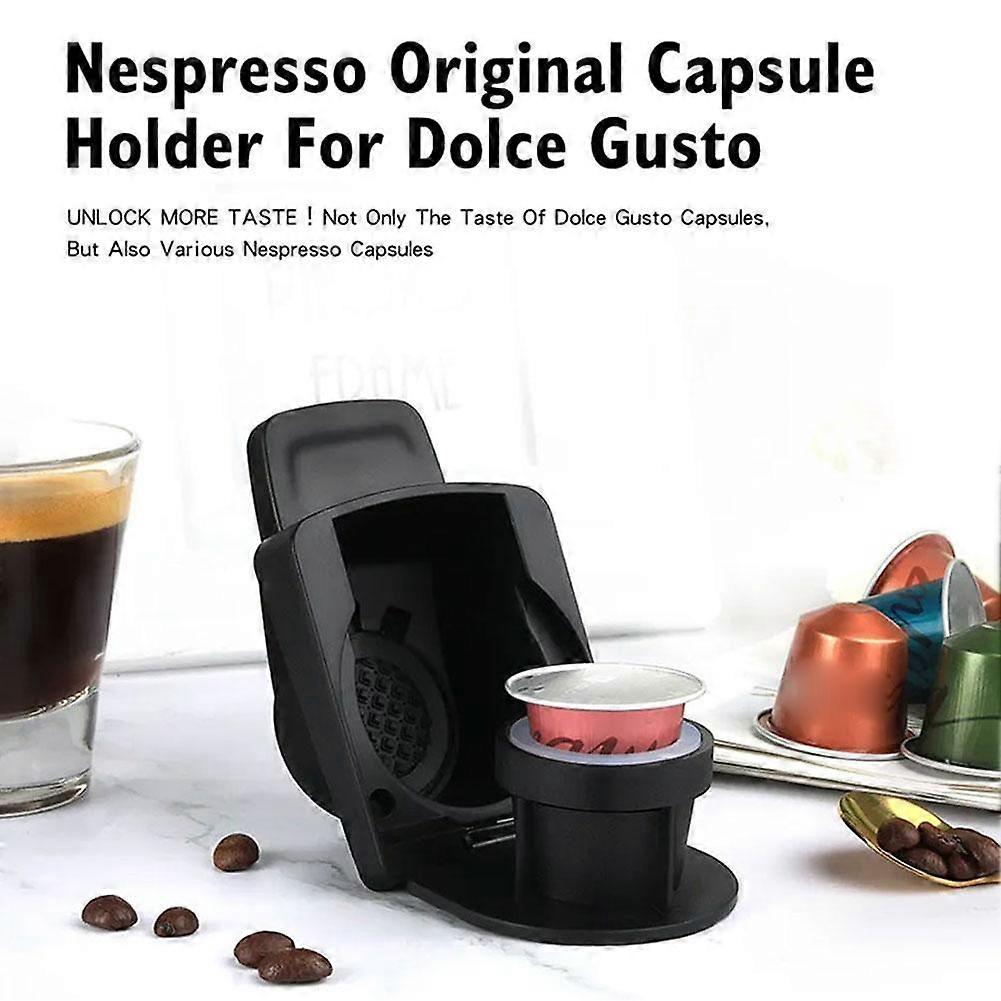 Black(A)$Coffee machine to capsule adapter capsule conversion tray size converter