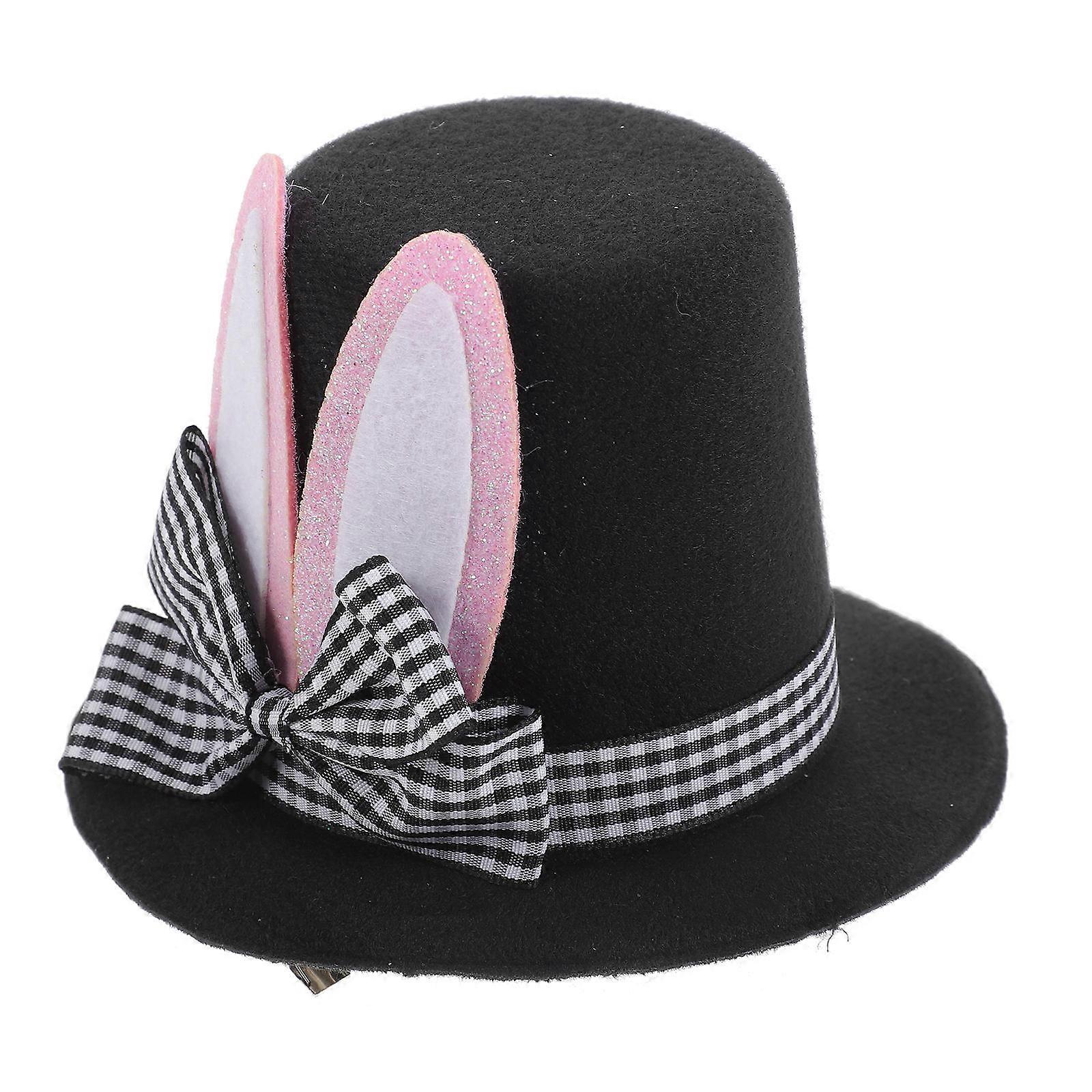 Easter Hat Mini Hat Barrette for Decor with Bunny Ears Design