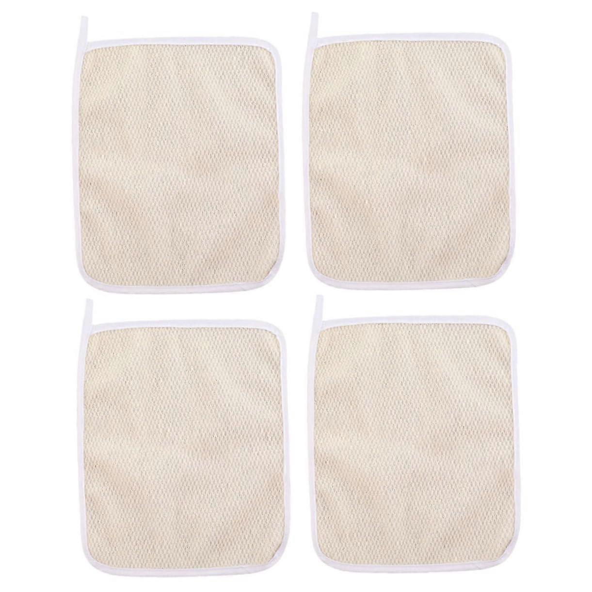 Bath towels with exfoliating washcloths – body scrub – soft and comfortable – ideal for showering and bathing