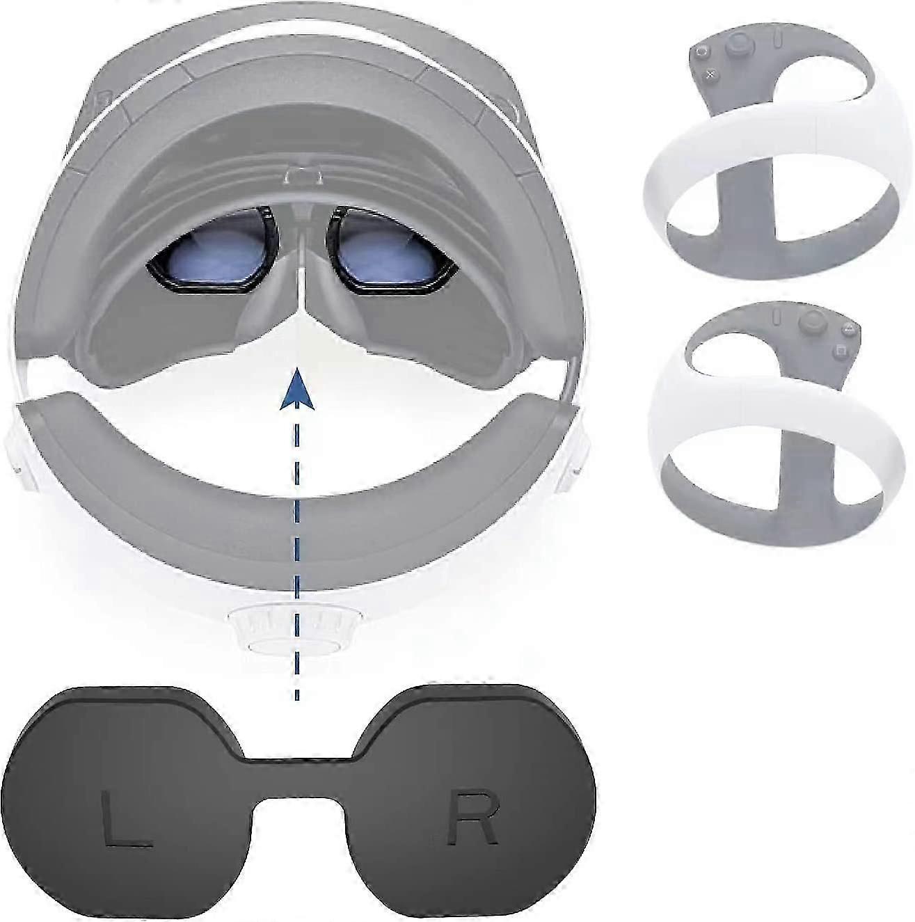 כיסוי מגן למשקפי PS VR2 כיסוי מגן סיליקון מעובה עבור כיסוי מגן עמיד בפני אבק PSVR2