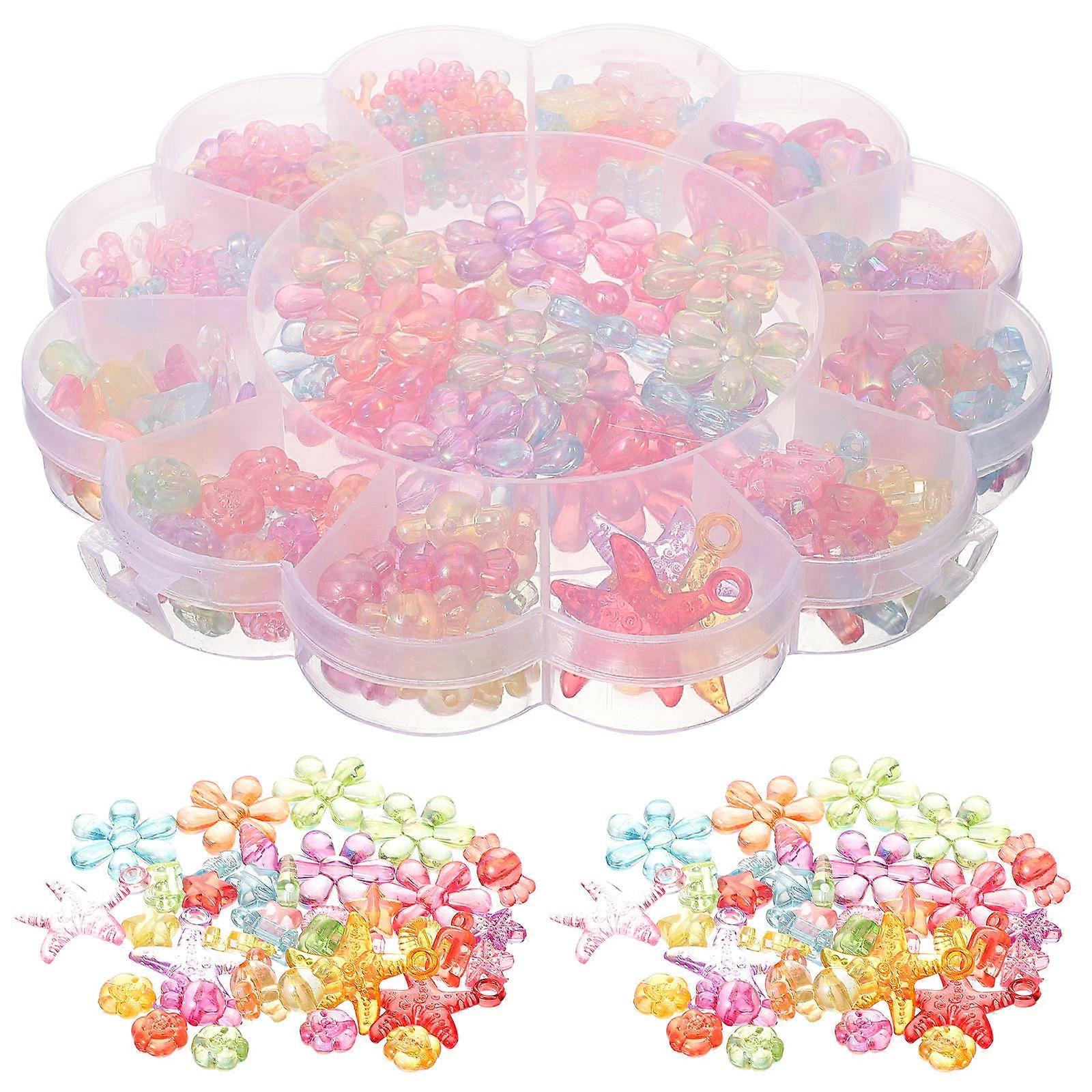 Bunte Lose Perlen Seestern Perlen Ästhetische Perlen DIY Projekte Schmuckherstellung Erwachsene 1Box