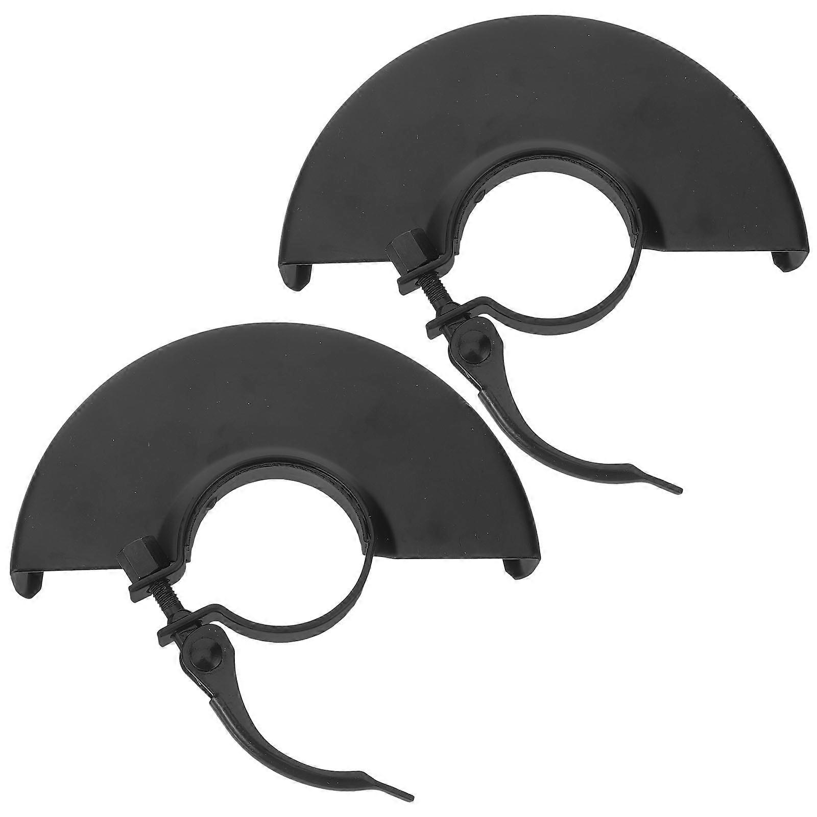 Grinder Guard Angle Wheel Protective Covers Stable Positioning Black 13.90X10.50X4.00CM Debris Protection 2Pcs For Construction Site
