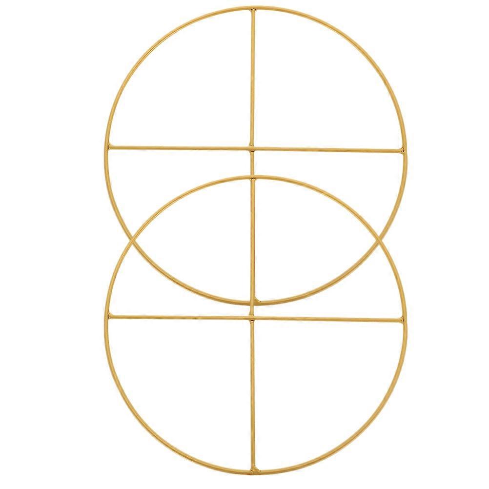 2pcs Iron Rings for Dreamcatcher DIY Wreath Craft Hoops – Ideal for Macramé and Creative Home Decor Projects