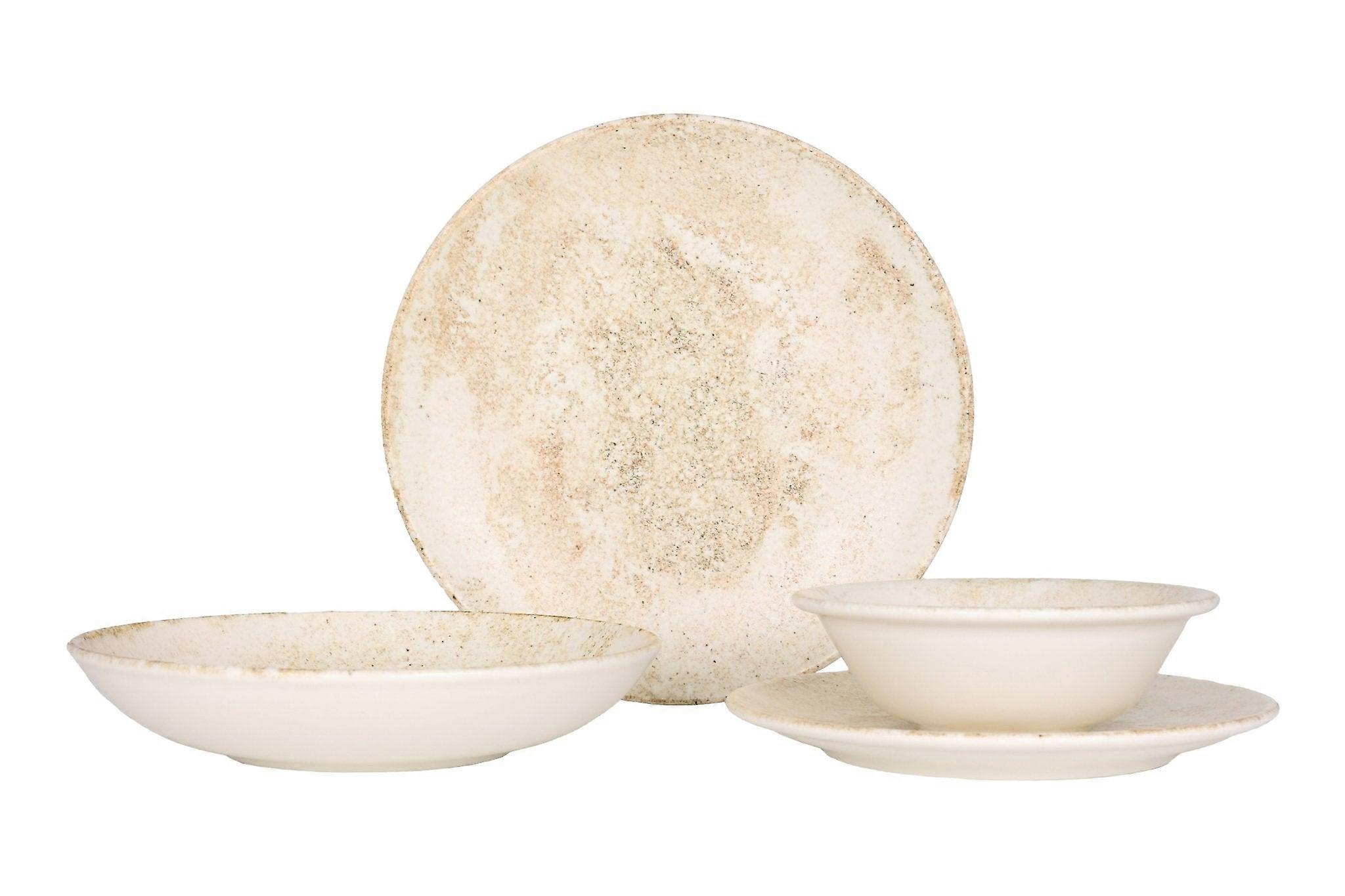 Bonna Dinnerware Set (Medium) - Nacrous - 24 pieces - 6 persons - Porcelain