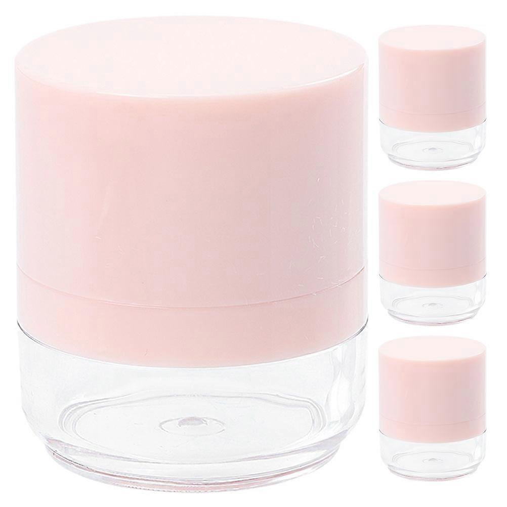 Travel Powder Container Pink 4Pcs Portable Loose Powder Box No Mess Versatile Storage For Makeup Enthusiasts