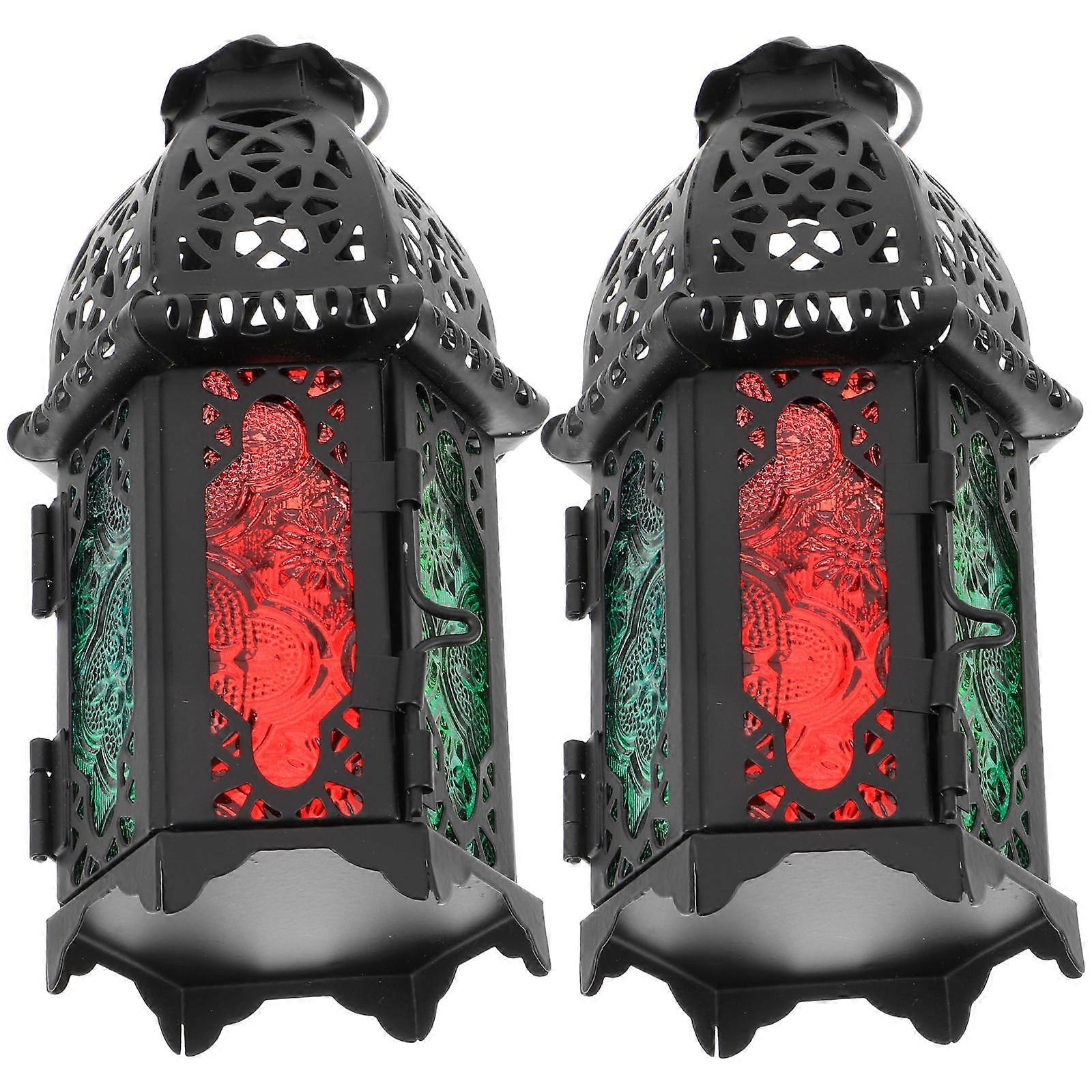 Windproof Lamp 2Pcs Multi Candle Holder for Holding Candle Versatile Decor