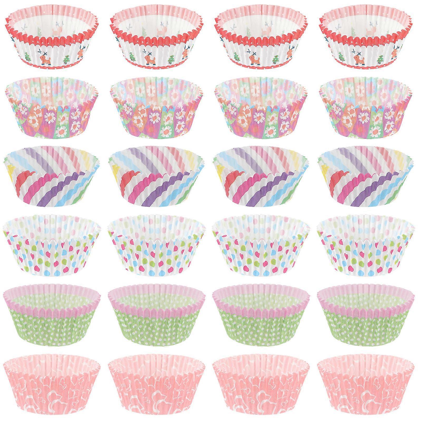 Cupcake Liner Baking Cups Νυφικό Ντους Στρογγυλό 500Τμχ 5x5x3.2cm