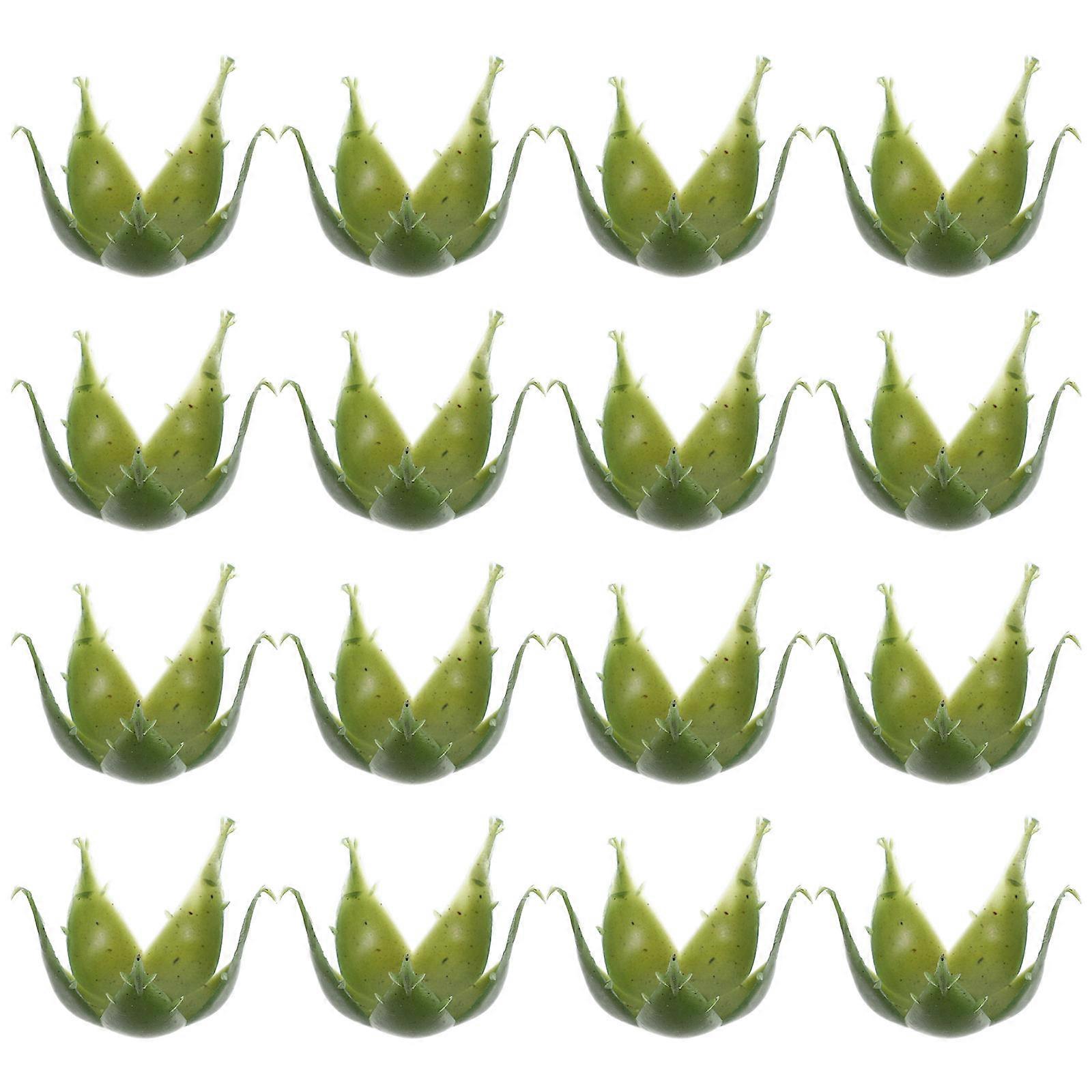 DIY Flower Calyxes Plastic 50Pcs Green Featuring Stable Support for Bulk Flowers Artificial Use