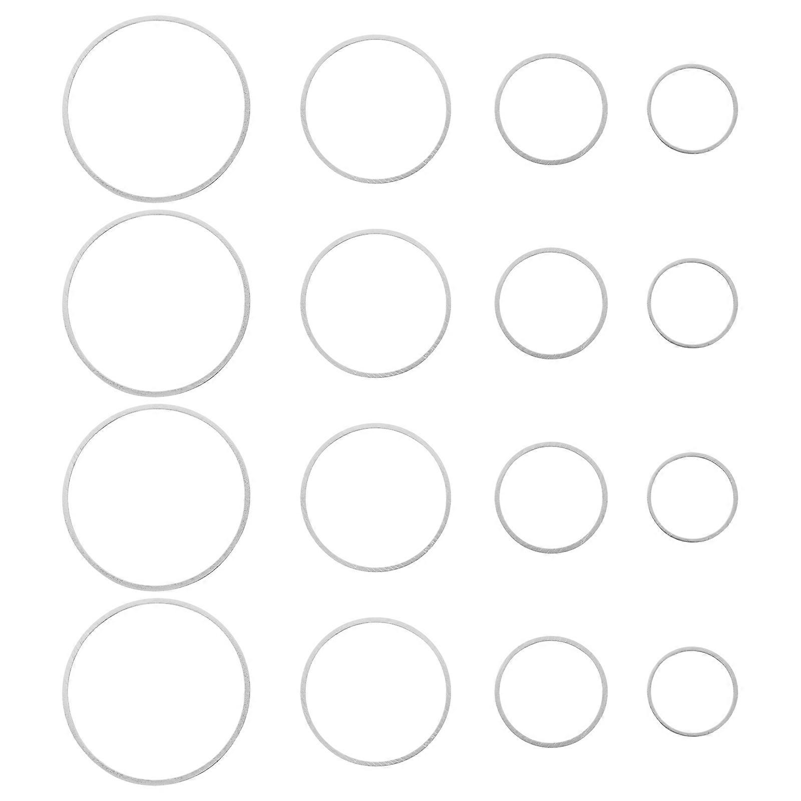 Earring Making Supplies Circle Frames Pendants Diy Projects Simple Design Silver 80Pcs