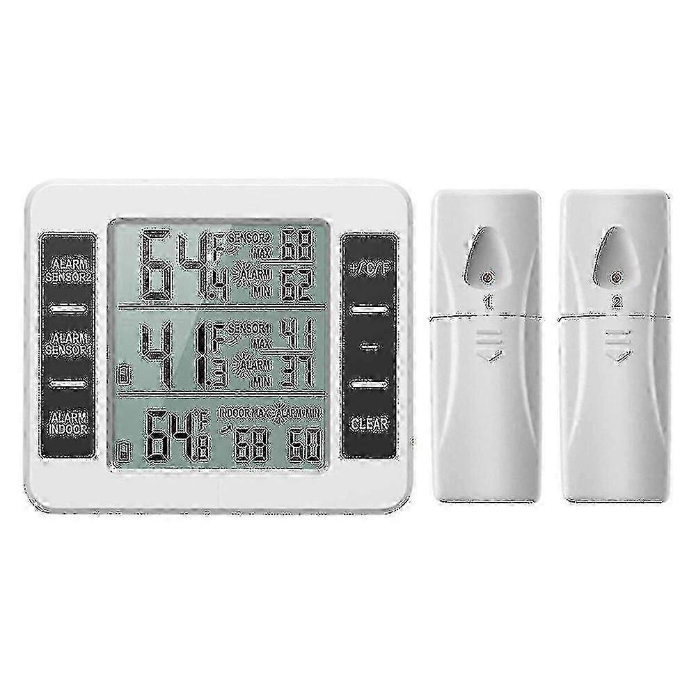 Upgraded Version Refrigerator Thermometer Wireless Digital Freezer hwy