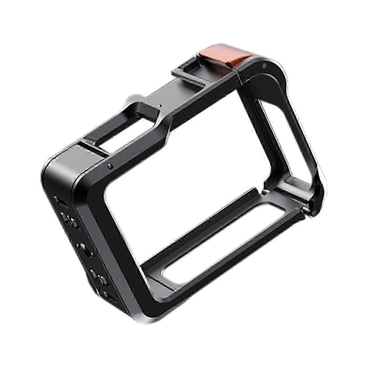 Quick Release Cage for Hero 13 Action Camera - Cold Shoe Mount with CPL Filter Support for Enhanced Filming