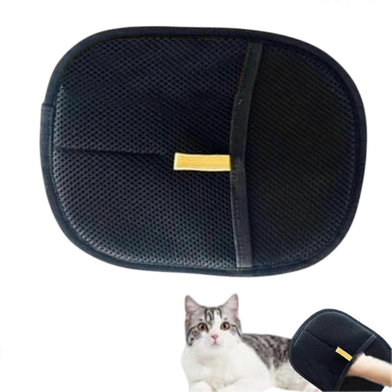 Gants de toilettage pour chiens et chats, outil d'épilation double face, brosse de bain douce pour poils longs et courts