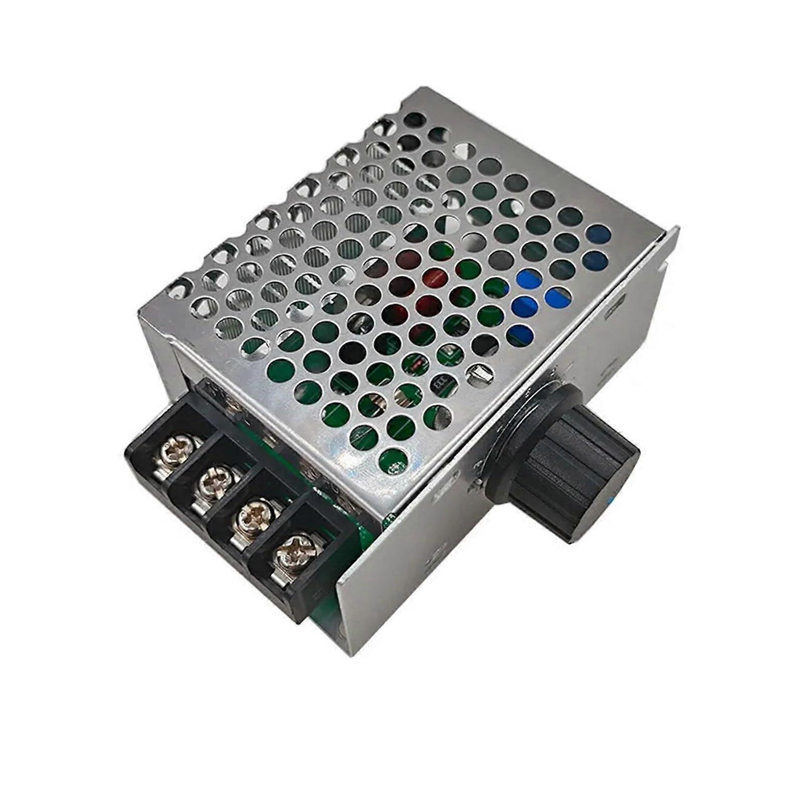 AC Voltage Regulator 220V Electronic Starter Speed Controller Control 4000W Dimmers Rectifier with Switch