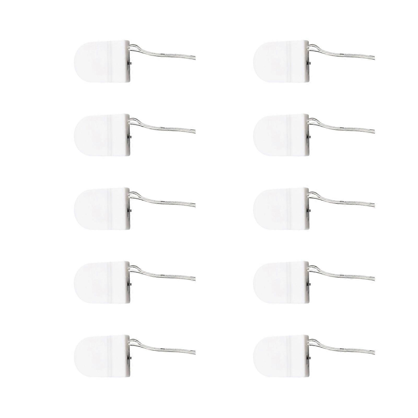 10xReusable CR2032 Cell Holder Compact Size LIR2032 Battery Storage Bpx For Easy Installation In Gadgets and Appliances  White