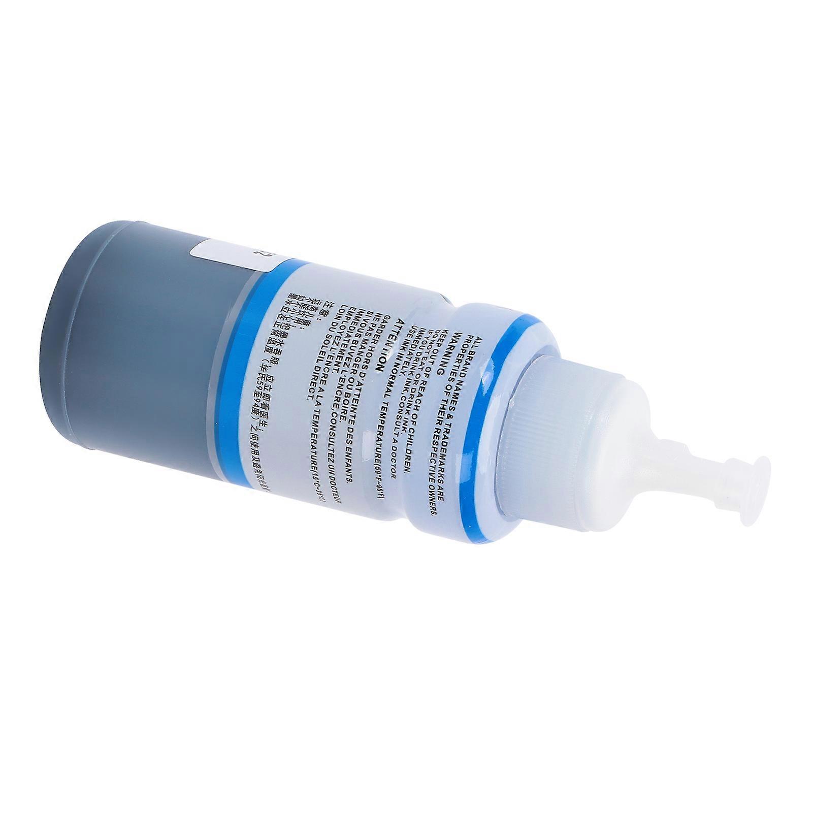 Ink Bright Colors No Plugs Good Sealing Convenient Storage Compatible Replacement Dye Ink for Color Inkjet PrinterBlue