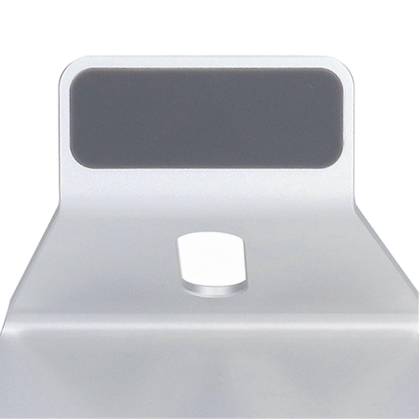 Laptop Stand Silver Finish Machining Anti Slip Design Easy Operation Save Desktop Space Tablet Support