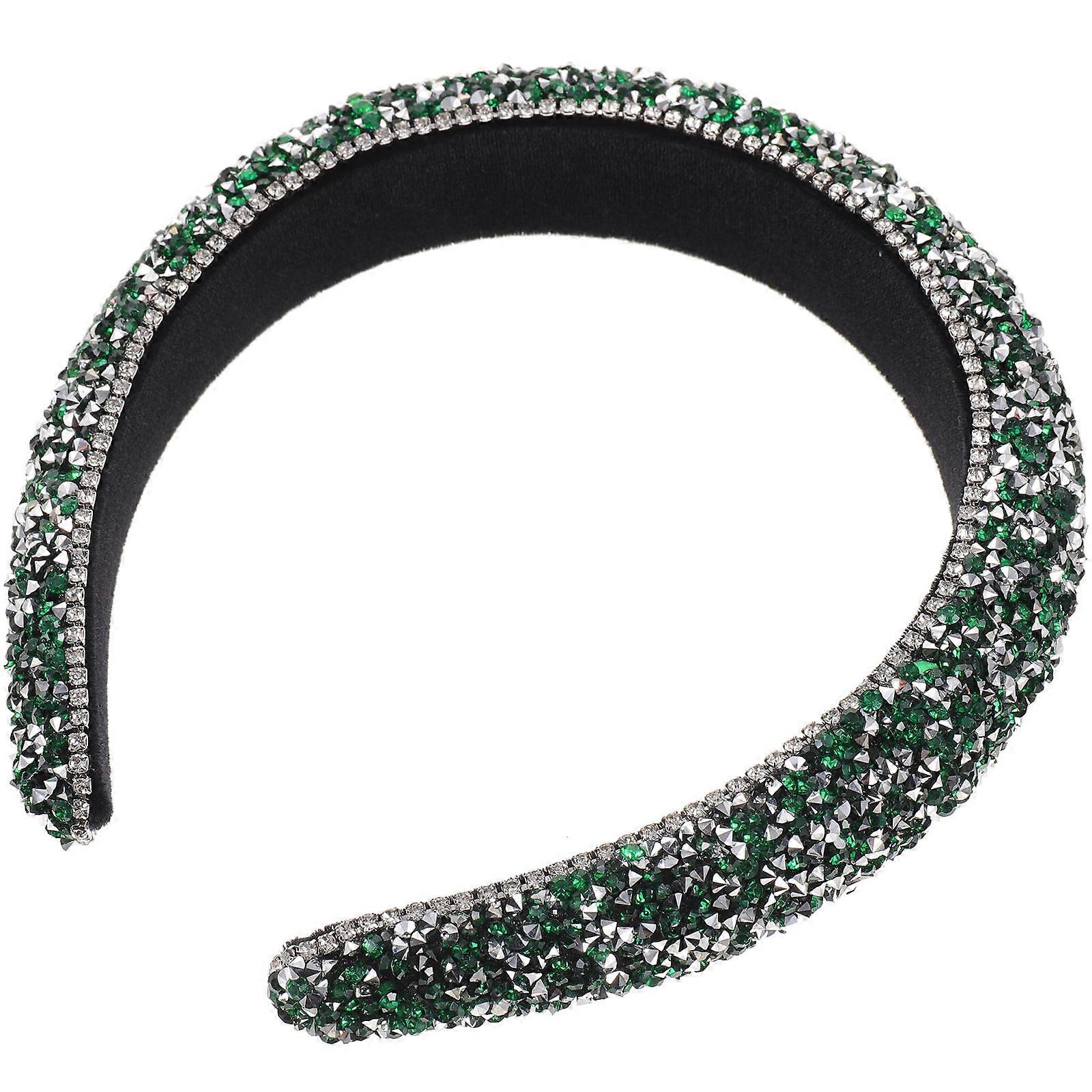 Elegant Wide Rhinestone Headband for Women – Sparkly Hair Hoop for Wedding, Party & Daily Wear – Comfortable & Secure Fit