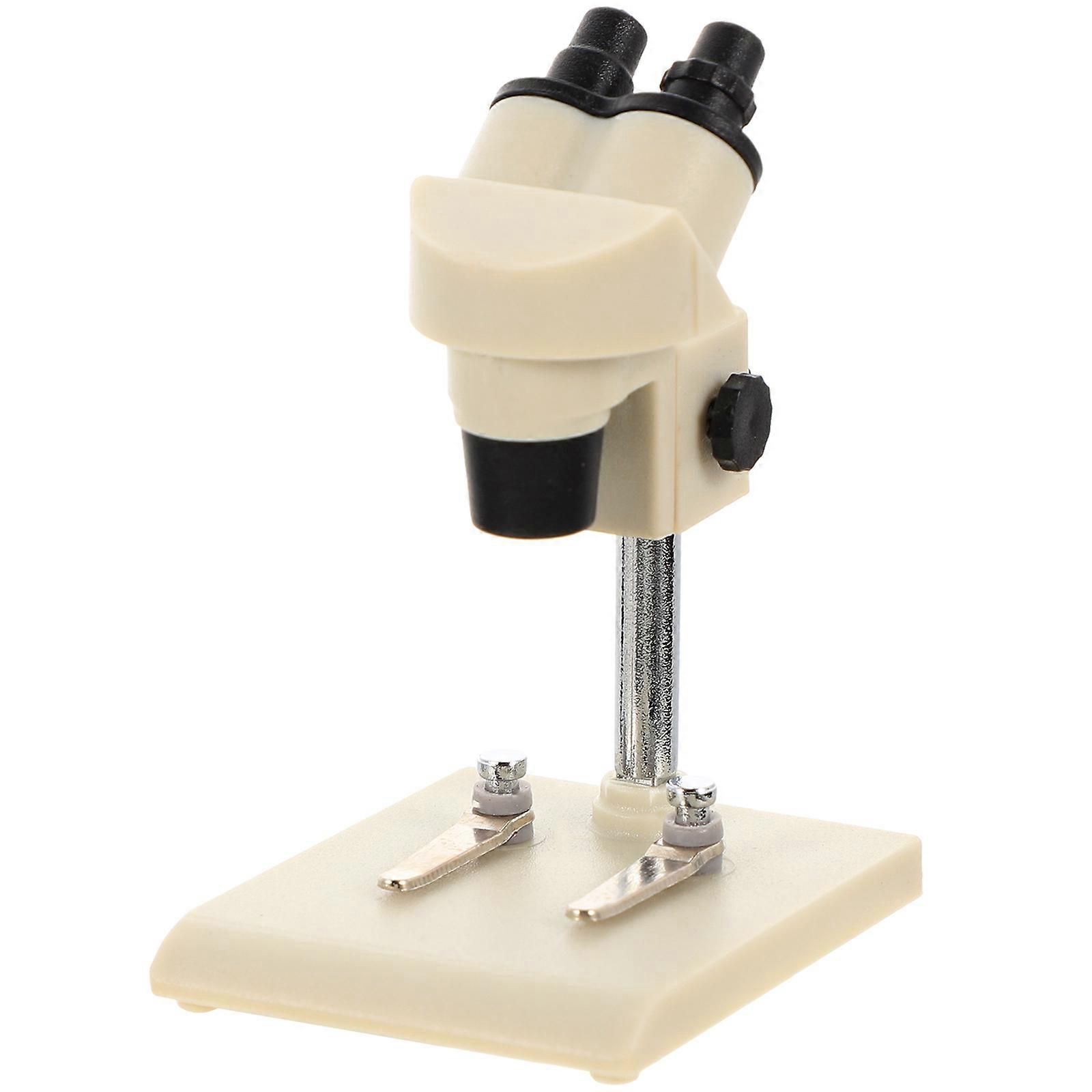 Miniature House Microscope Ornament for DIY Play Scenes – Realistic Educational Role Play Accessory to Enhance Cognitive and Motor Skills